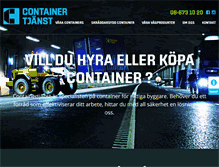 Tablet Screenshot of containertjanst.se